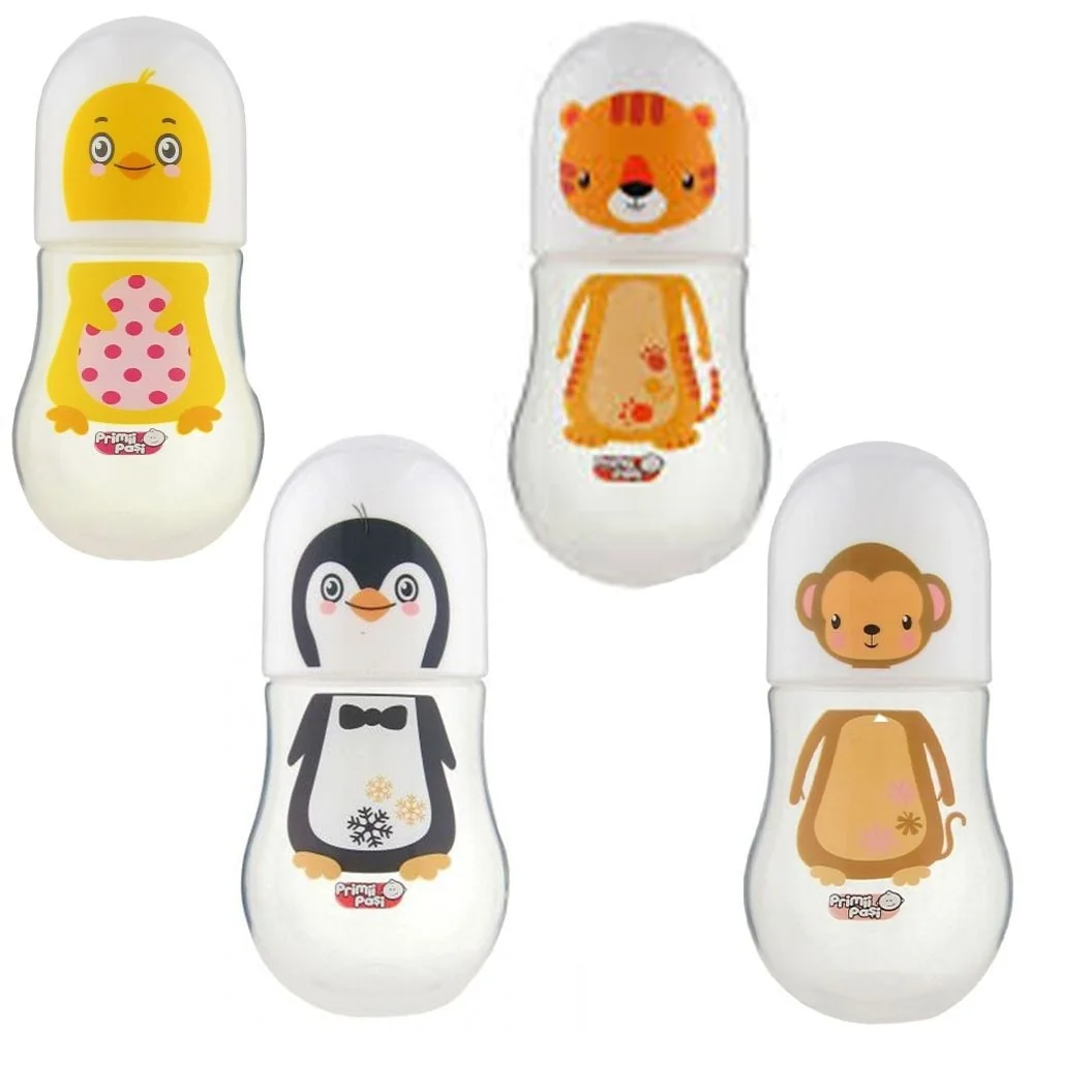 Primii Pasi JP1102 - Biberon PP Decorat Maimuță 275ml