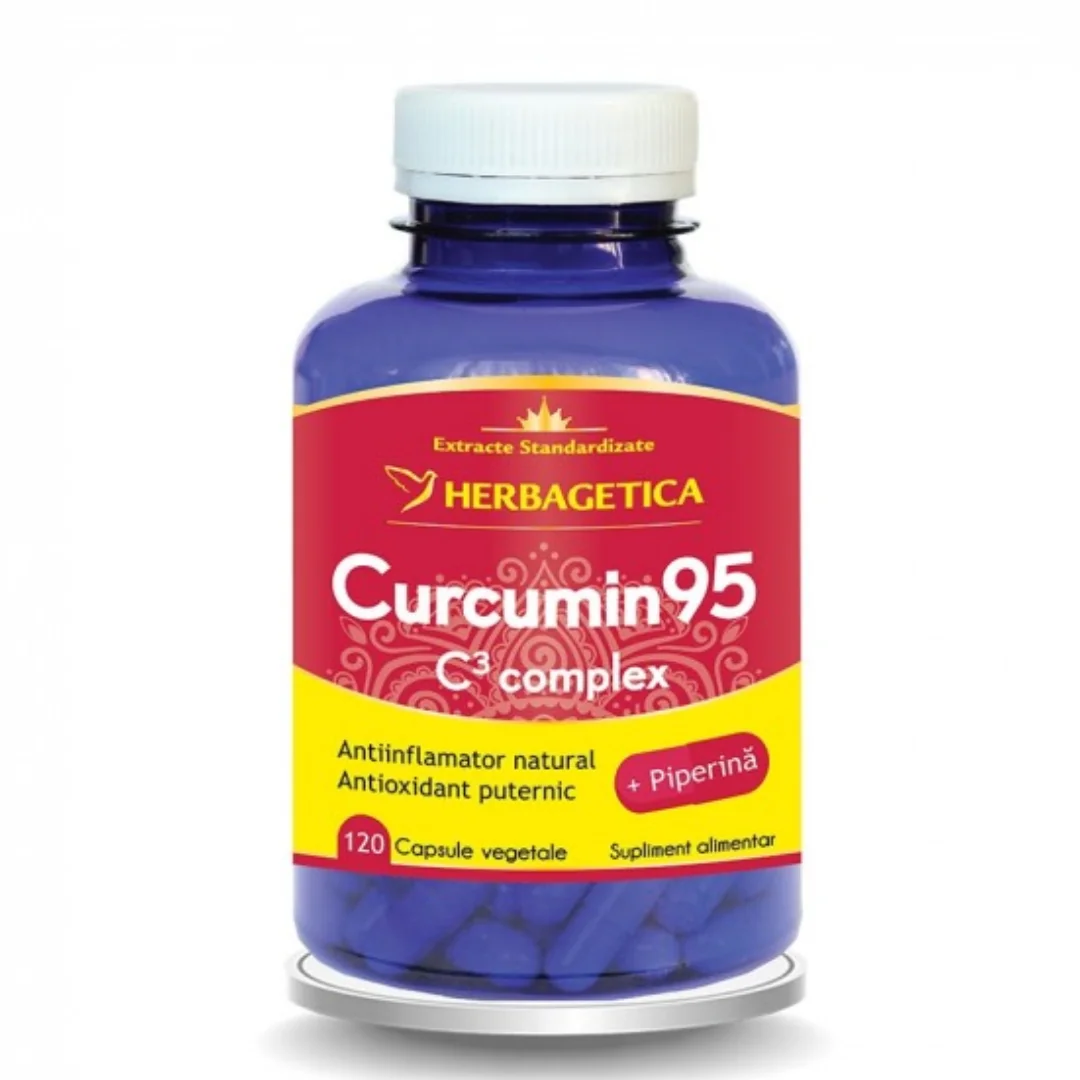 Curcumin 95 C3 Complex, 120 Capsule, Herbagetica
