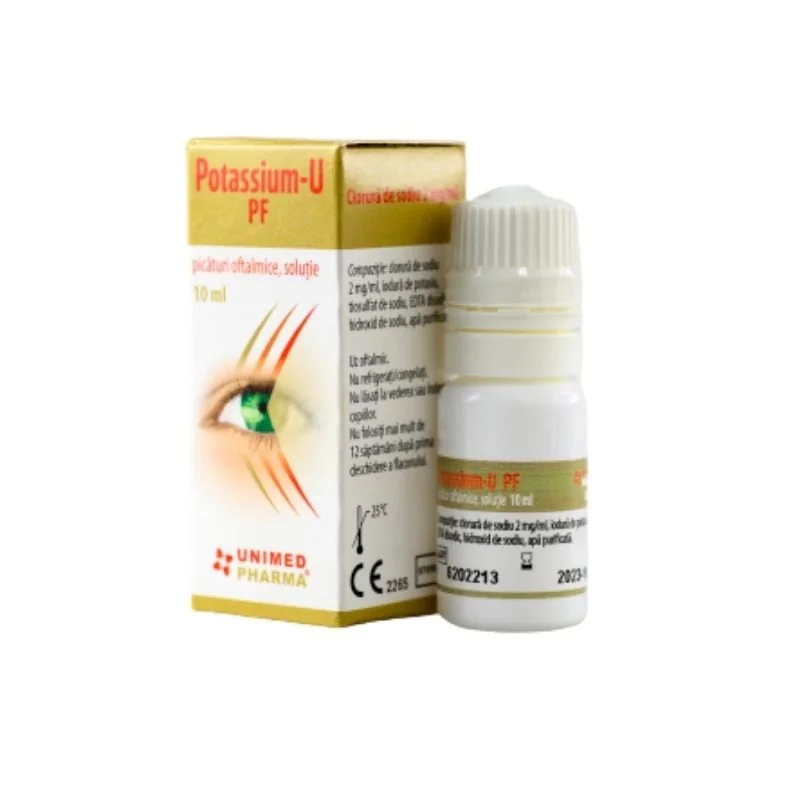Potassium-U Fara Conservanti, Picături Ochi, 10 Ml