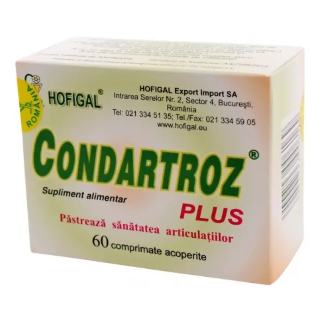 Condartroz Plus, 60 Comprimate, Hofigal