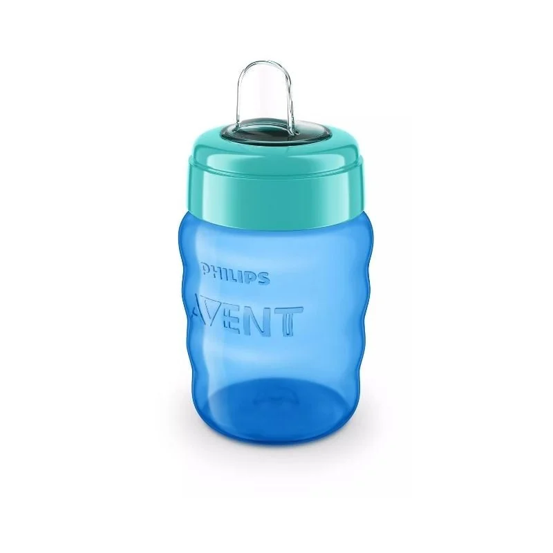 Avent Scf553/05, Cana Cu Tetina De Formare 9Luni+, Albastru, 260Ml