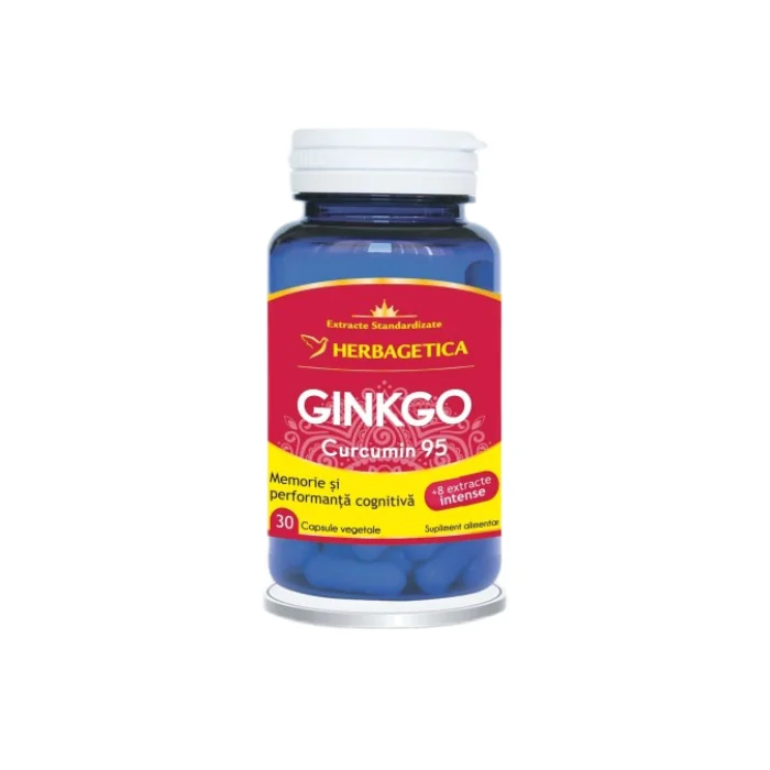 Gingko Curcumin95, 30 Capsule, Herbagetica
