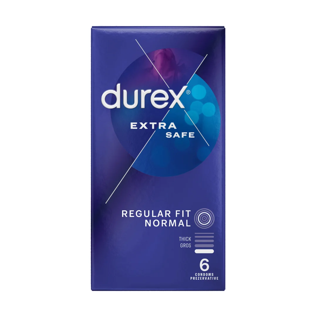 Prezervative Extra Safe, 6 Bucăți, Durex