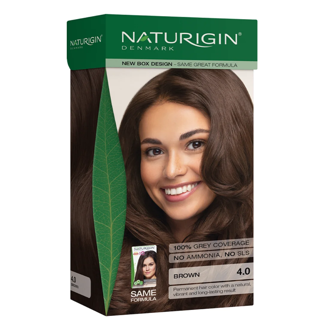 Vopsea Pentru Par Nuanta 4.0 Brown, 115 Ml, Naturigin
