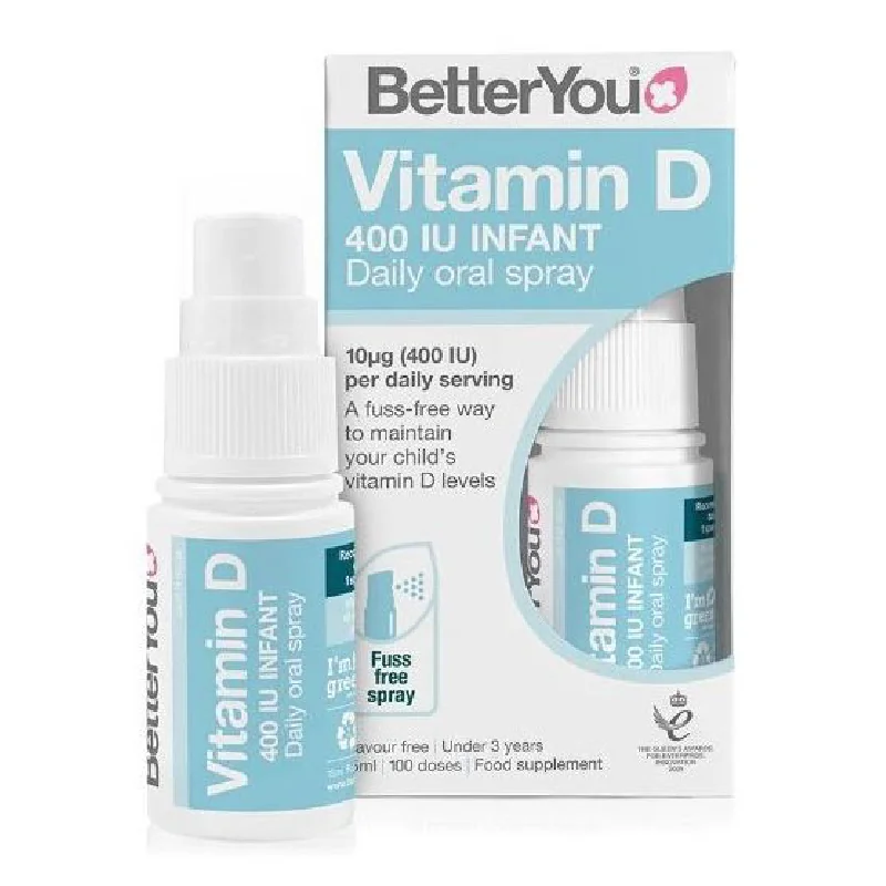 Spray Oral Cu Vitamina D Infant 400UI 15ml, BetterYou