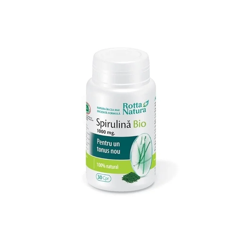 Rotta Natura Spirulina Bio 1000mg, 30 Comprimate