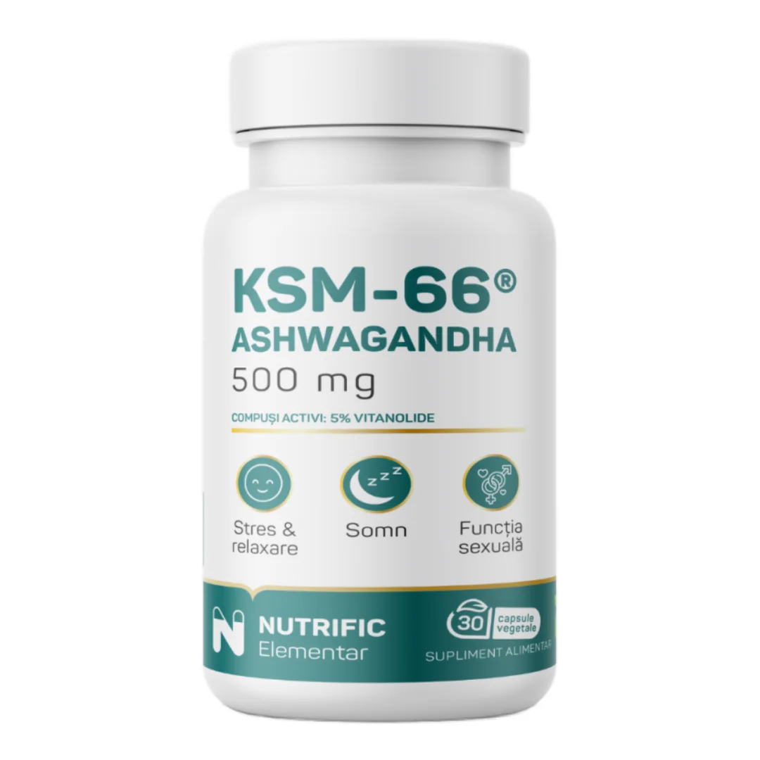 Ashwagandha KSM66 500mg, 30 Capsule, Nutrific