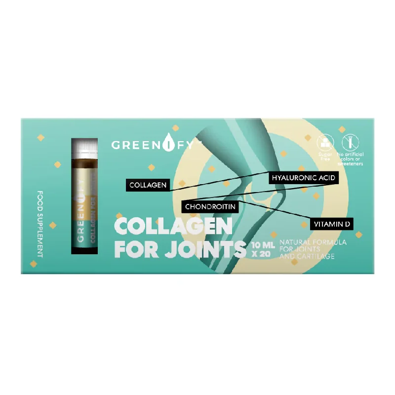 Fiole Buvabile Cu Colagen Pentru Articulații, 10ml*20 Fiole, Greenify