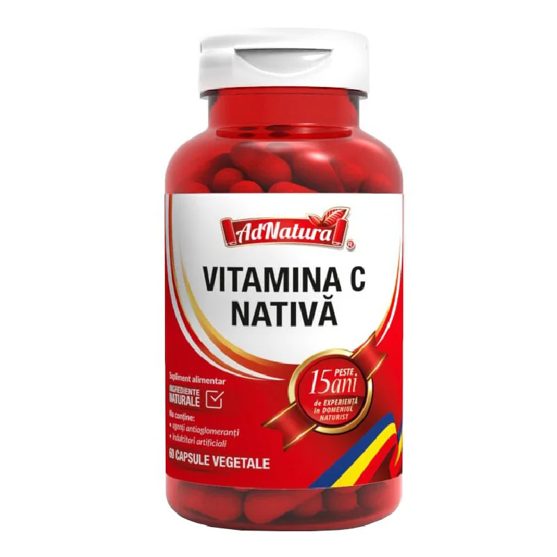 Vitamina C Nativa, 60 Capsule, AdNatura