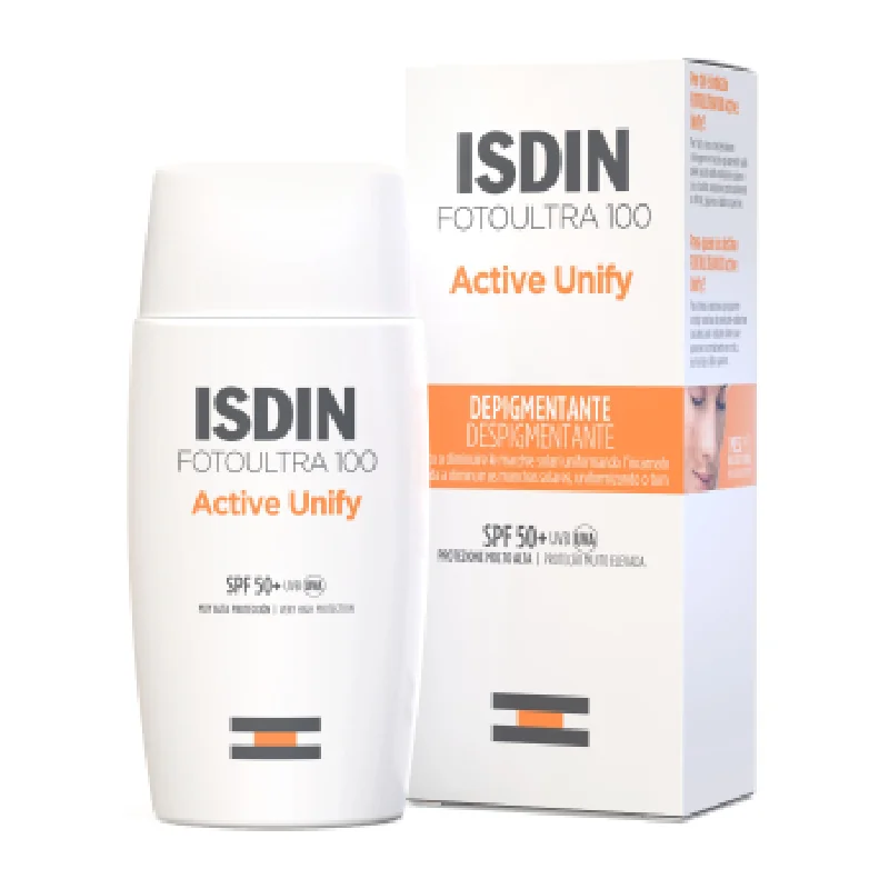 Fluid Fata Cu Protectie Solara Spf 50+, Fotoultra Active Unify 100+ Fusion Fluid, 50 Ml, ISDIN
