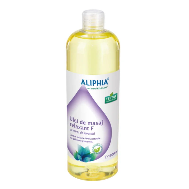 Ulei De Masaj Relaxant F Cu Miros De Lavanda, 1000ml, Aliphia