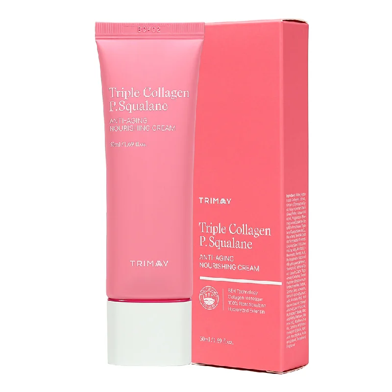 Crema Anti-Aging Hranitoare Pentru Fata, Triple Collagen P.Squalane, 50 Ml, Trimay