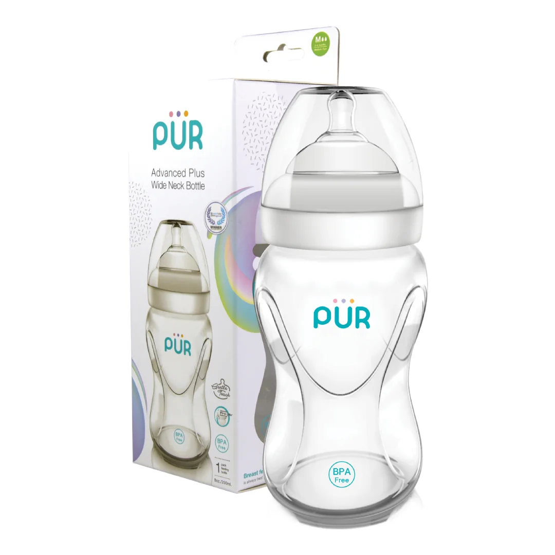 Biberon Advanced Cu Gura Larga, 250 Ml, PUR