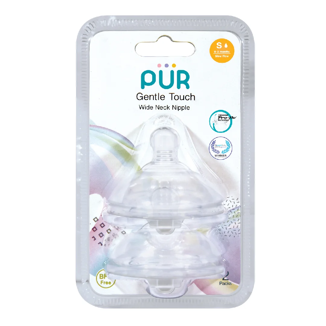 Set 2 Tetine Silicon Gentle Touch, Marime S, 0-3 Luni, PUR