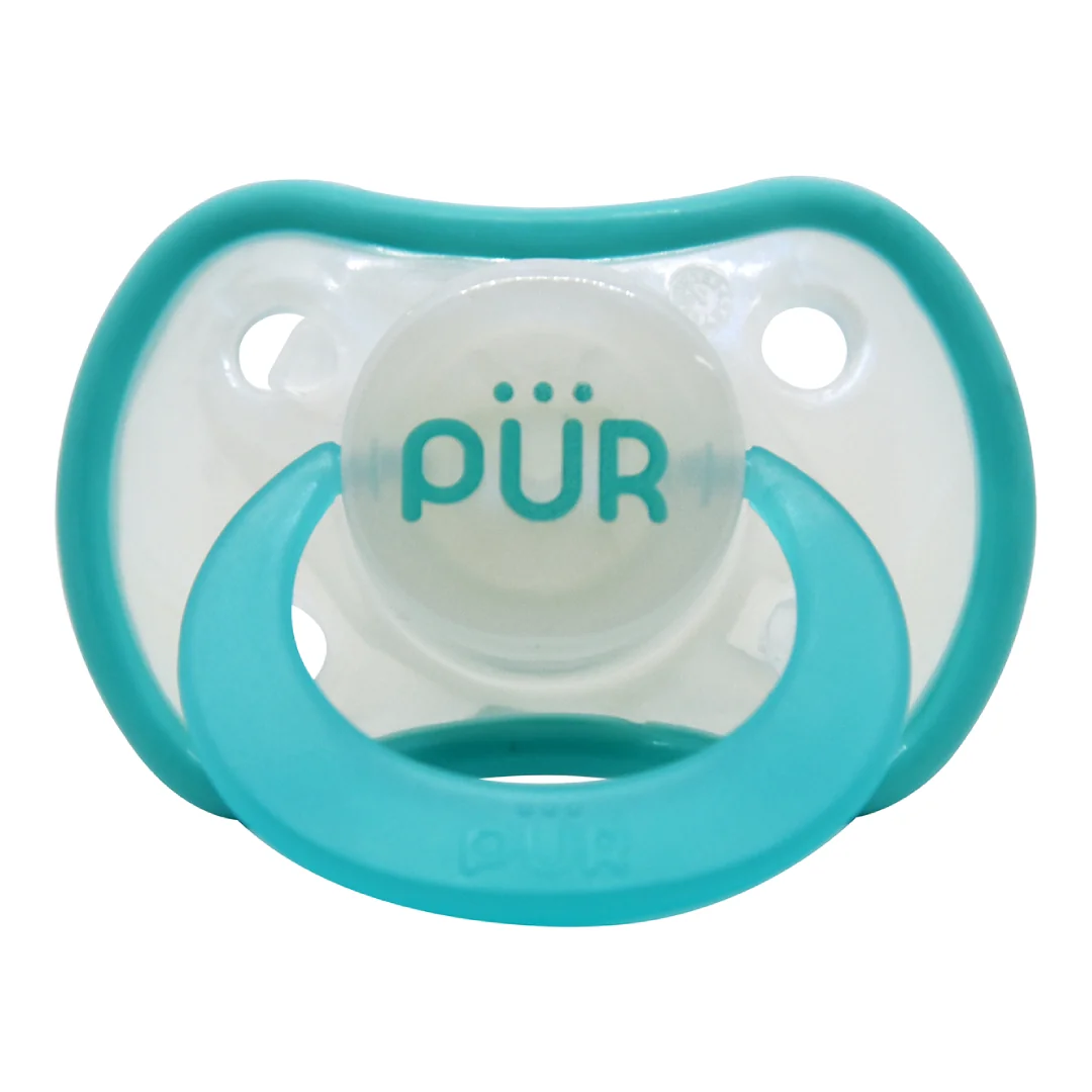 Suzeta Ortodontică Din Silicon, +6 Luni, Verde, Pur