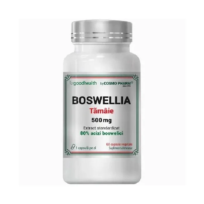 Extract De Tamaie Boswellia Serrata, 500 Mg, 60 Capsule Vegetale, Cosmo Pharm