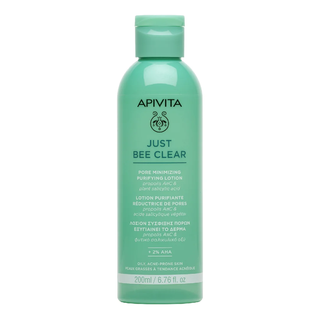 Lotiune Purifianta Pentru Pori Dilatati Just Bee Clear, 200 Ml, Apivita