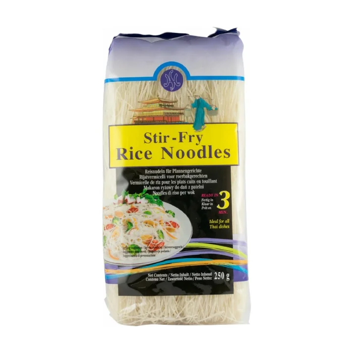 Taitei Subtiri Din Orez Pentru Wok, 250 g, VERMICELLI