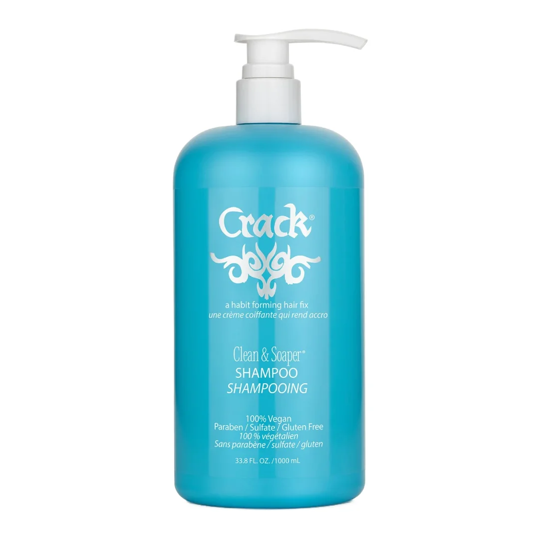 Sampon Hidratant Cu Extract De Açai Și Proteine Din Mătase Clean&Soaper, 1000 Ml, Crack Hair Fix