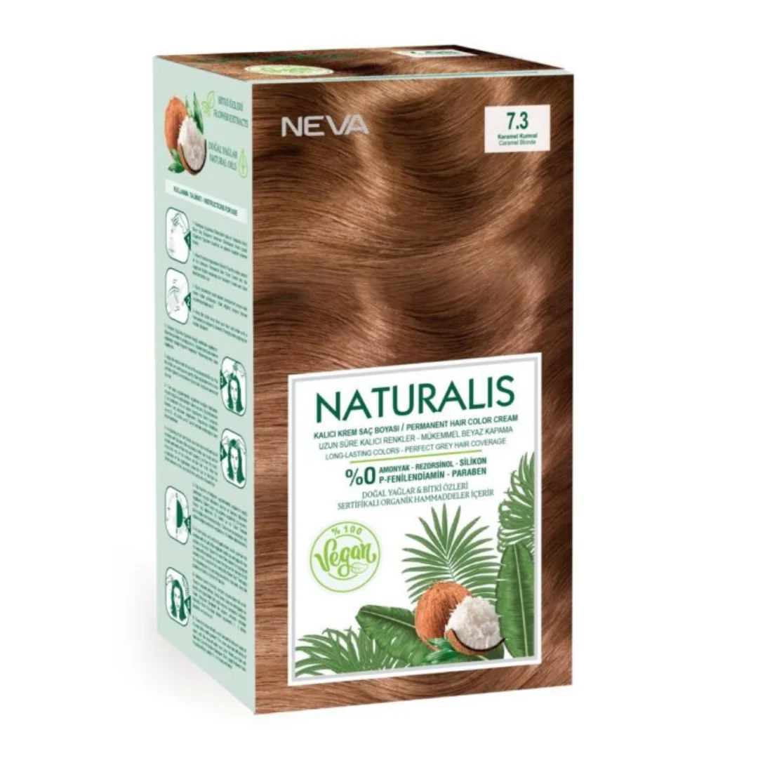 Vopsea De Par Blond Caramel 7.3 Naturalis 150 Ml Neva