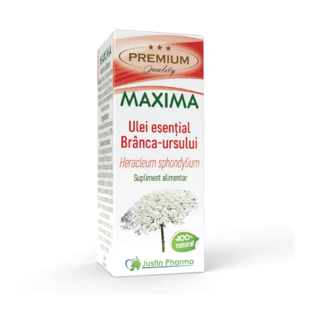 Ulei Esențial Brâncă-ursului Maxima Pentru Uz Intern, 10 Ml, Justin Pharma