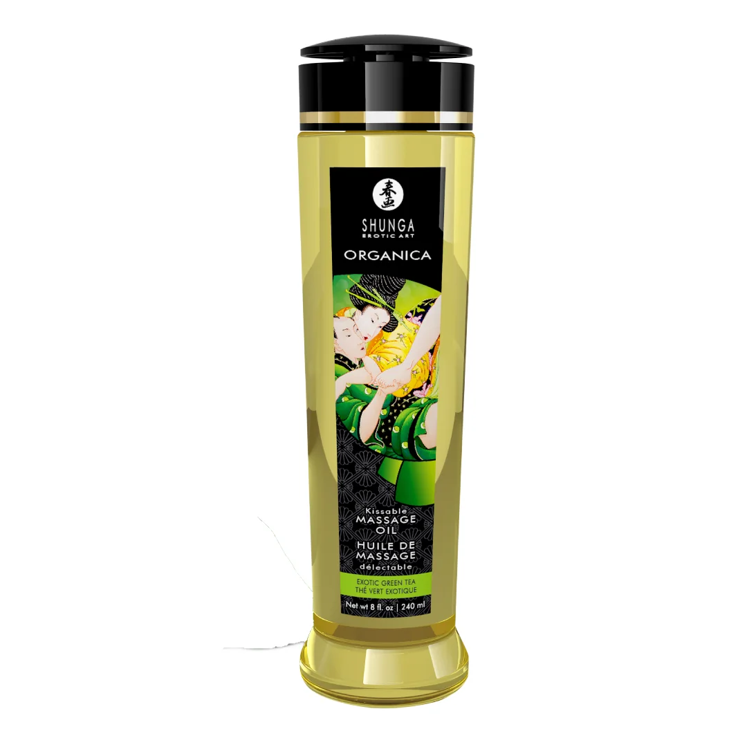 Ulei De Masaj Erotic Delectable Green Tea, 240ml, Shunga Erotic Art