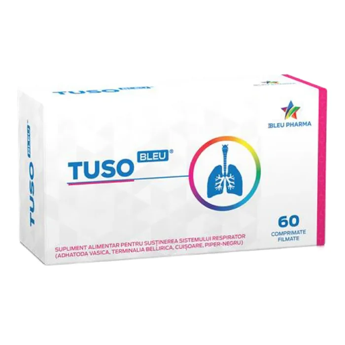 Tuso Bleu, 60 Comprimate Filmate, Bleu Pharma