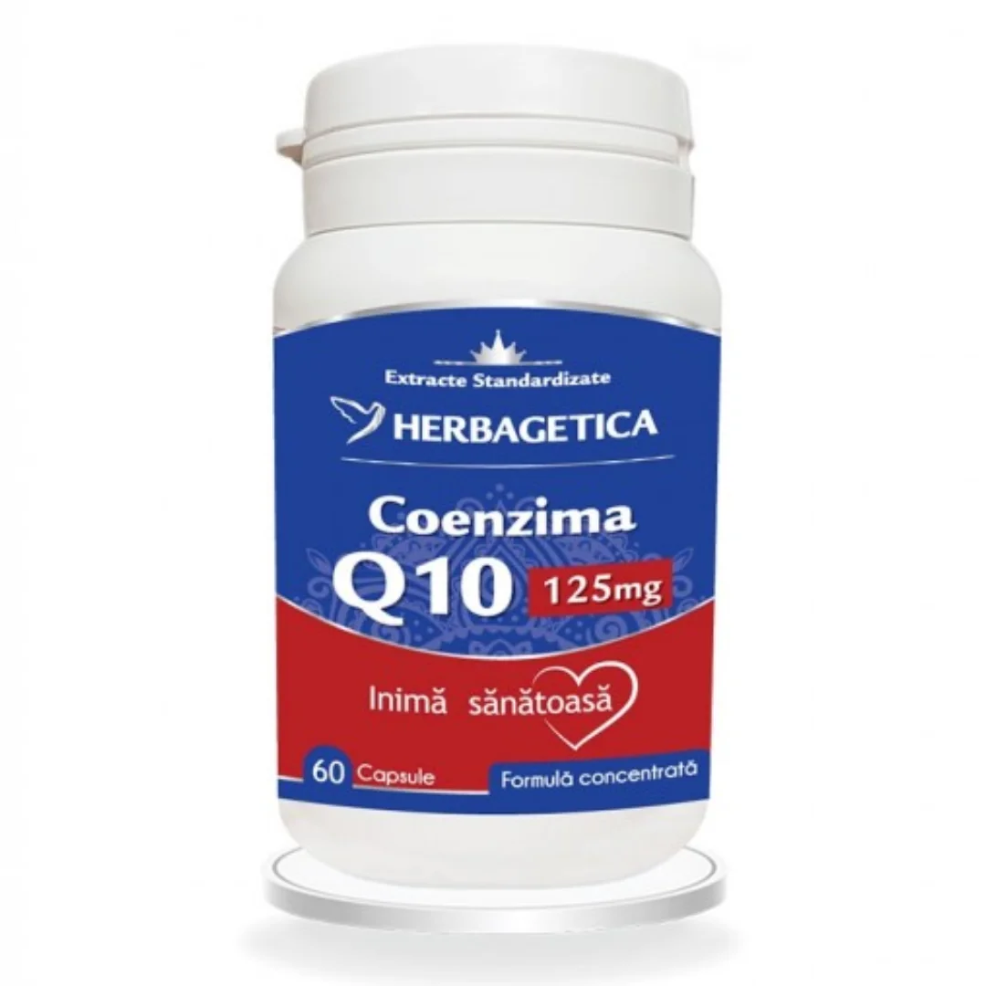 Coenzima Q10 125mg, 60 Capsule, Herbagetica