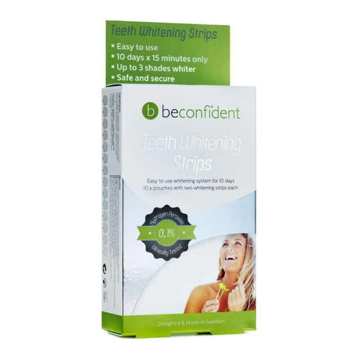 Benzi Pentru Albirea Dintilor, 10 Bucati*2, Beconfident
