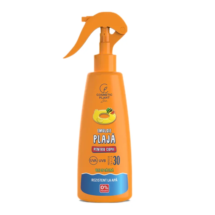 Emulsie Plaja Pentru Copii SPF 30, 200 Ml, COSMETIC PLANT