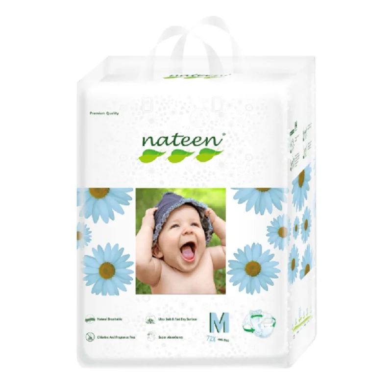 Scutece Hipoalergenice Flex&Fit Premium, M, Nr.3, 6-10 Kg, 72 Bucăți, Nateen