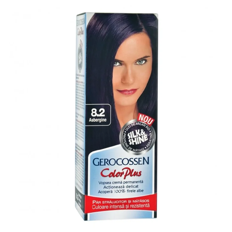 Vopsea De Par Silk&Shine, 8.2 Aubergine, 50 Ml, Gerocossen