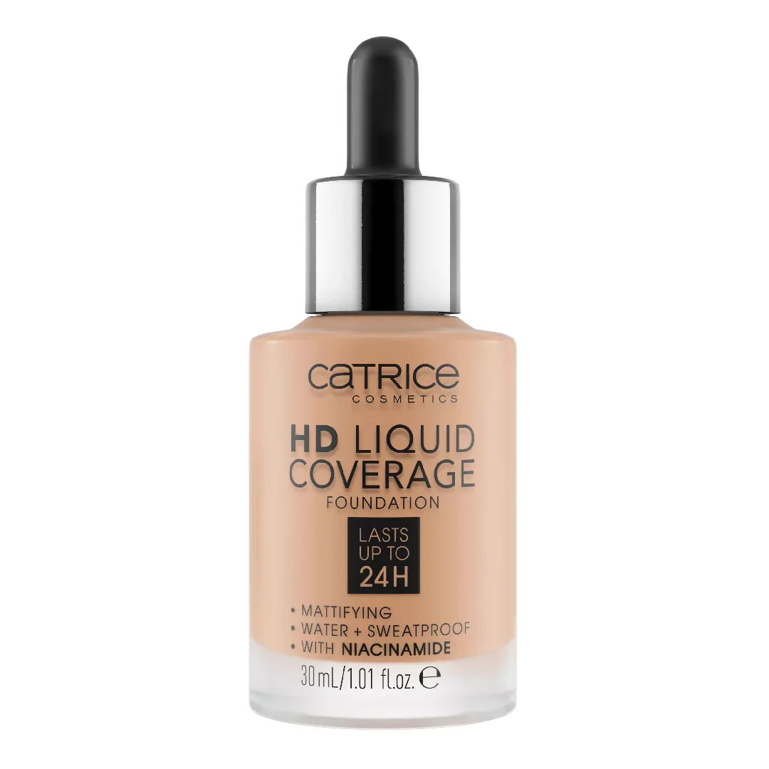 Fond De Ten Hd Liquid Coverage 040 Warm Beige, 30 Ml, Catrice