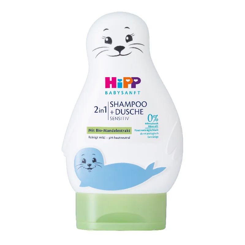 Sampon Și Gel De Dus 2în1 Foca Babysanft, 200 Ml, HiPP