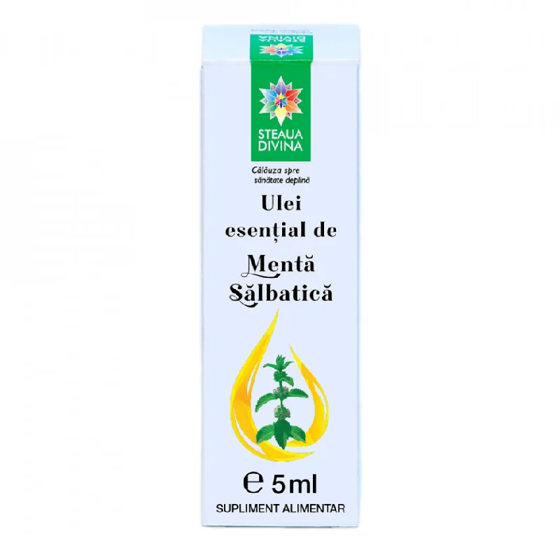 Ulei Esential De Menta Salbatica, 5Ml, Steaua Divina