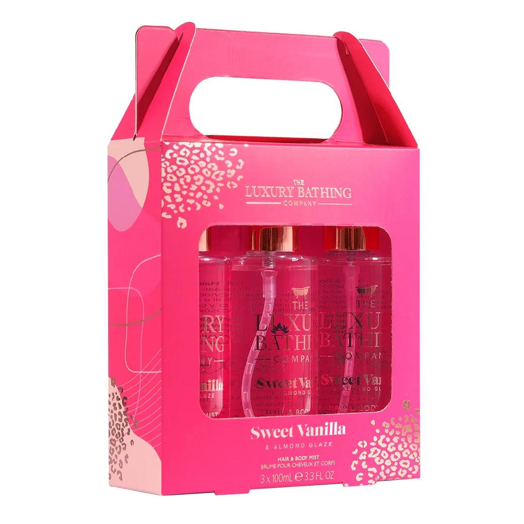 Set Cadou Tempting Trio Sweet Vanilla & Almond Glaze, 3*100 Ml, The Luxury Bathing Company