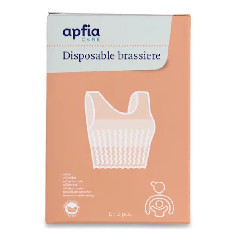 Sutien De Unica Folosinta Tip Bustiera Marimea L, 3 Bucati, Apfia Care