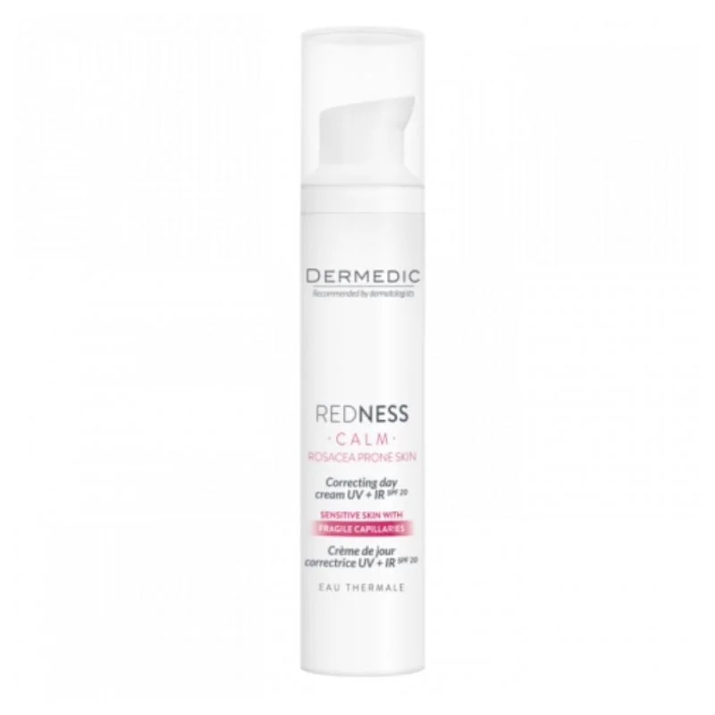 Crema Corectoare Zi Uv+Ir, Piele Cuperozica Redness Calm, 40 Ml, Dermedic