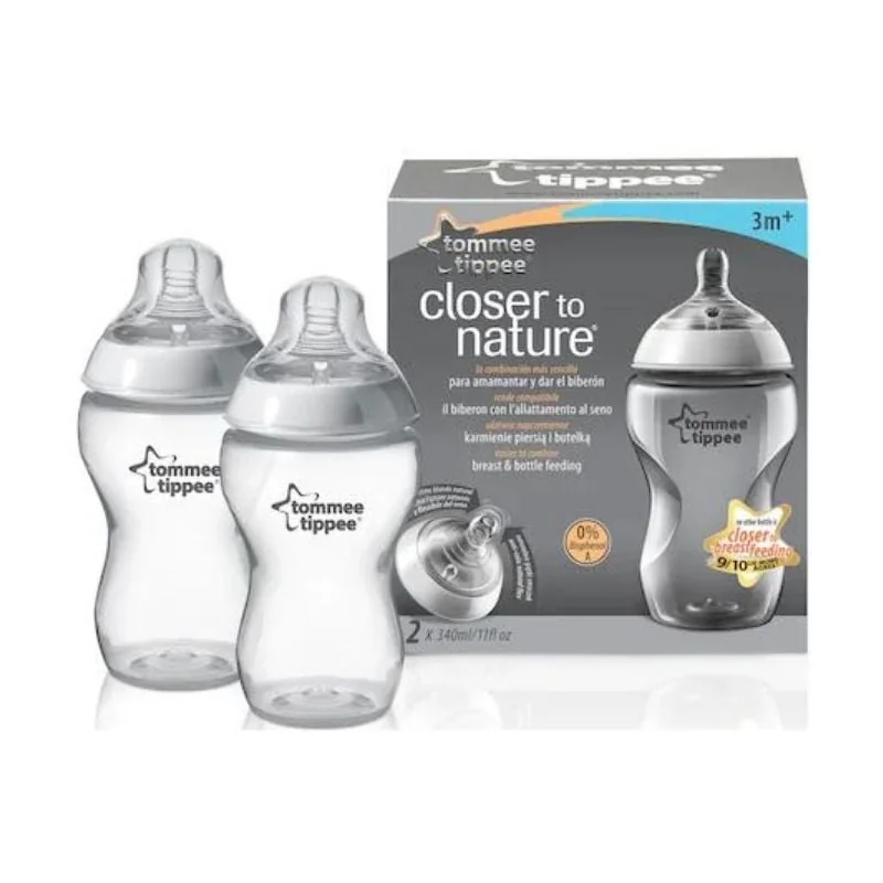 Tommee Tippee Biberon Closer to Nature 340 Ml 0+ 2 Bucăți