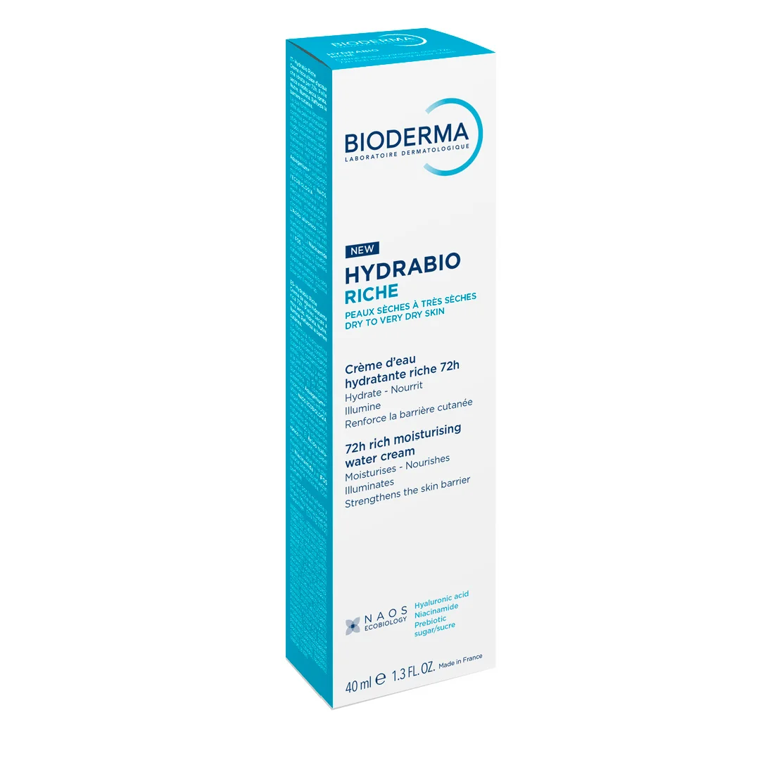 Crema Intens Hidratanta Pe Baza De Apa Hydrabio Riche, 40 Ml, Bioderma