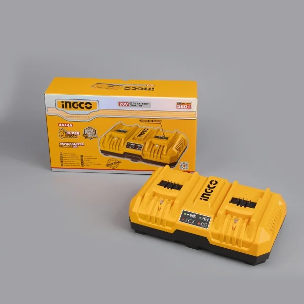 Incarcator rapid Dublu 8A acumulator P20S - Ingco FCLI2082