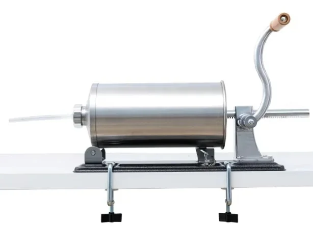 Masina umplut Carnati Orizontala 4kg, INOX, 4 planii incluse, cu megina, maner lemn