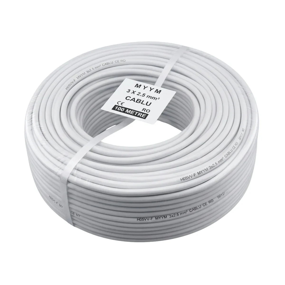 Cablu electric 100m [3x1.5mm] curent 3x1.5 mm², cupru, izolatie PVC dublu strat, 300/500V, flexibil, pentru iluminat si instalatii electrice de joasa tensiune
