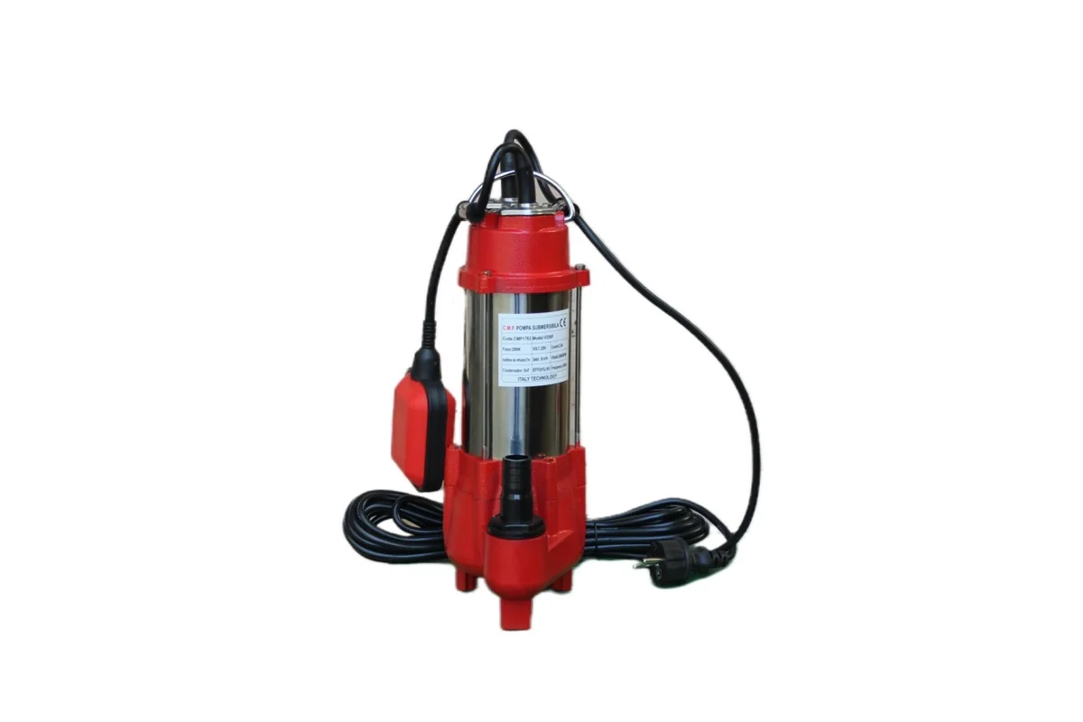 Pompa apa murdara submersibila cu plutitor si tocator CMP1763 V2500T – 2500W, debit 20 m3/h, set racorduri incluse