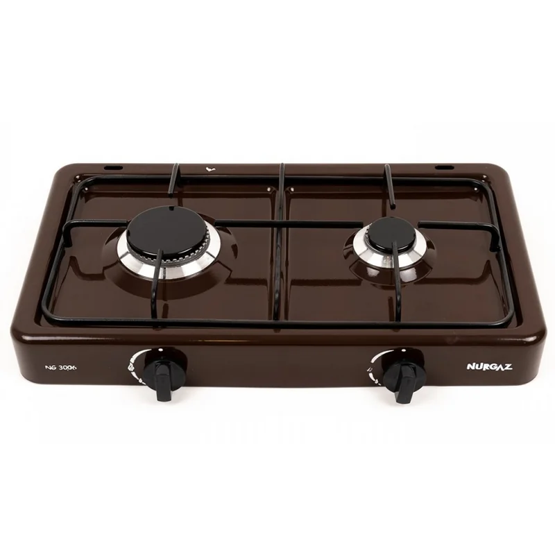 Aragaz 2 arzatoare 1.5KW, 50x36 cm, 1.5kw Maro, NURGAZ