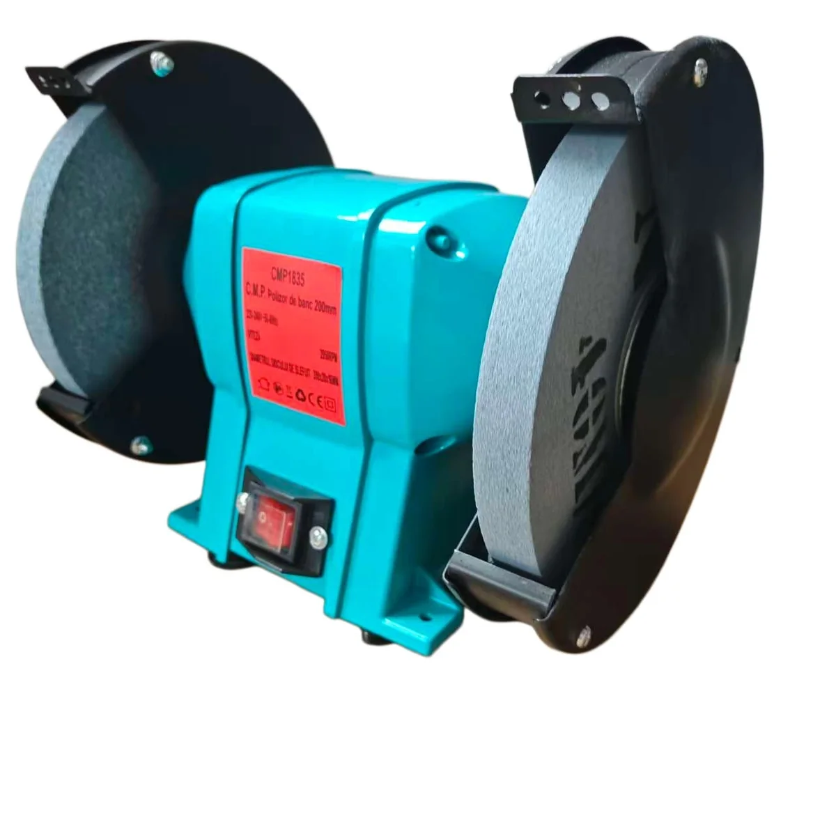 Polizor de banc electric 200mm, 400w, 2950rpm, pietre incluse, protectii duble, 12,7mm, CAMPION PROFESSIONAL CMP1835