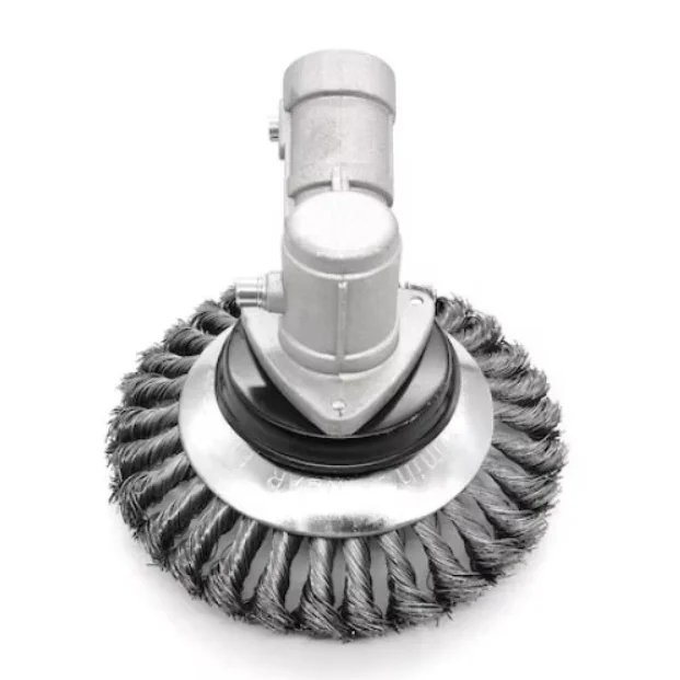 Disc perie din sarma de otel pentru motocoasa de umar Campion Altai CMP0625, diametru 150 mm / 6 inch, pentru curatarea buruienilor si pavajelor