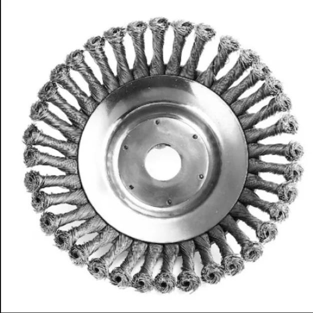 Disc perie din sarma de otel pentru motocoasa de umar Campion Altai CMP0625, diametru 150 mm / 6 inch, pentru curatarea buruienilor si pavajelor