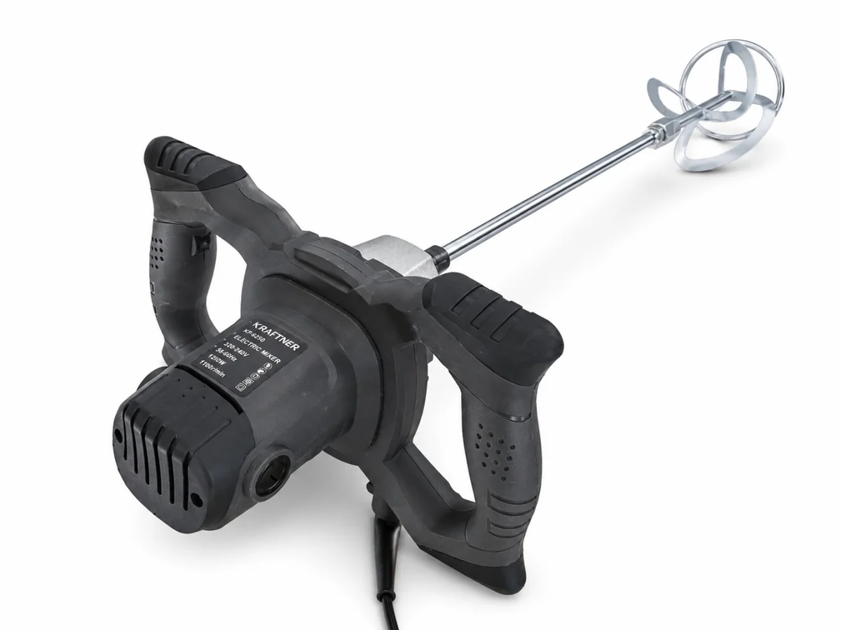 Malaxor electric (mixer amestecator) 1600W, 950rot/min, paleta 120mm, 6 trepte de viteza, filet M14, pentru beton KRAFTNER KF-6278