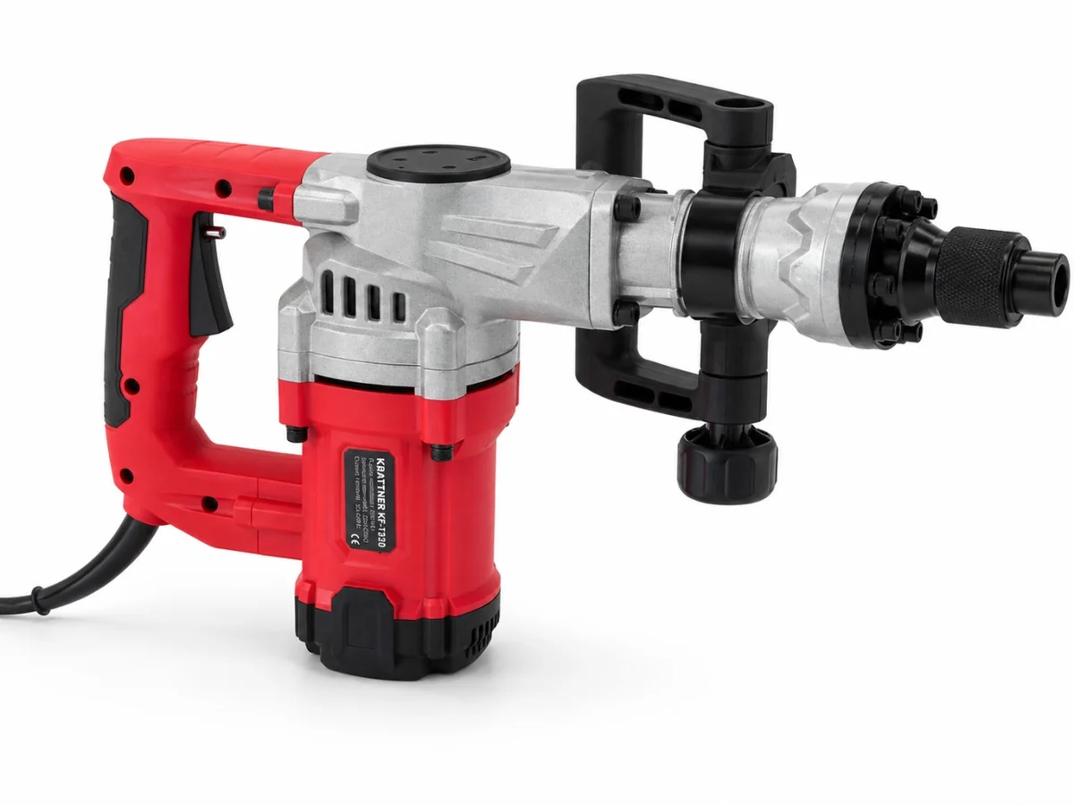 Ciocan demolator (picamer) 2200W, 15J, 4200bpm, prindere HEX 17mm, carbuni de rezerva si valiza de transport, KRAFTNER KF-7820